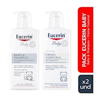 Pack Eucerin baby Shampoo y Crema Hidratante